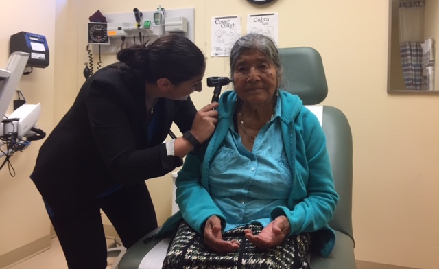 Primary care being provided to a senior citizen being treated by one of the GLFHC physicians