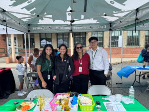 Staff and Residents from our Pharmacy Residency Program talk to community members at GLFHC's Annual Community Health Fair.